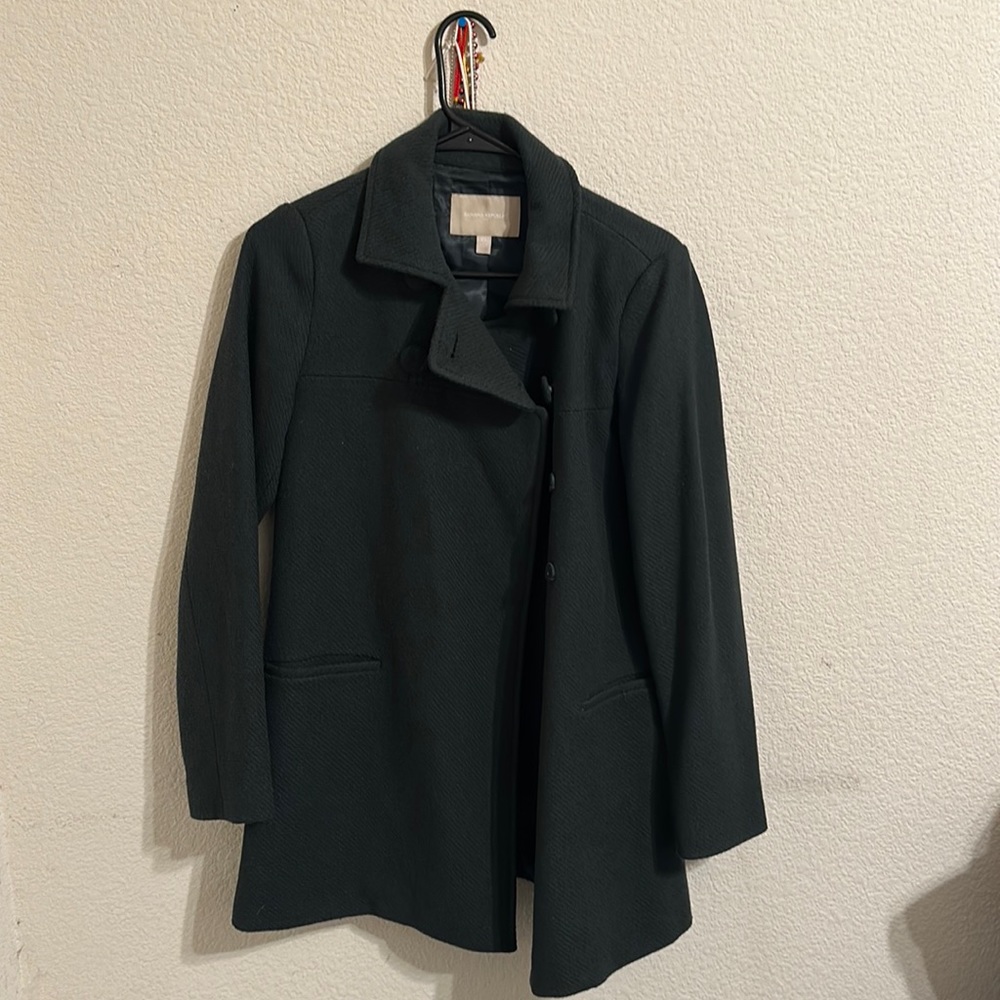 Dark green peacoat